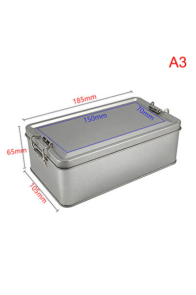 choice2 علبة بسكويت مستطيلة من الصفيح مع غطاء، مقاومة للغبار، مناسبة للتخزين ...