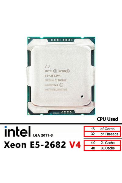 Choice Intel Intel Xeon E5 2682V4 Used E5 2682 v4 2.5 GHz - sixteen cores 40M...