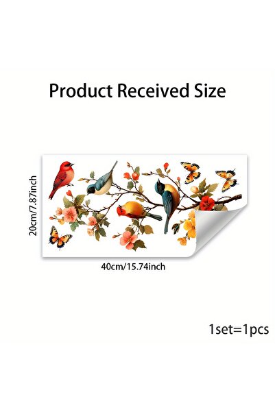 Choice ملصق واحد على شكل غصن شجرة، طائر، فراشة، ملصق نافذة، ملصق فراشة، ديكور...