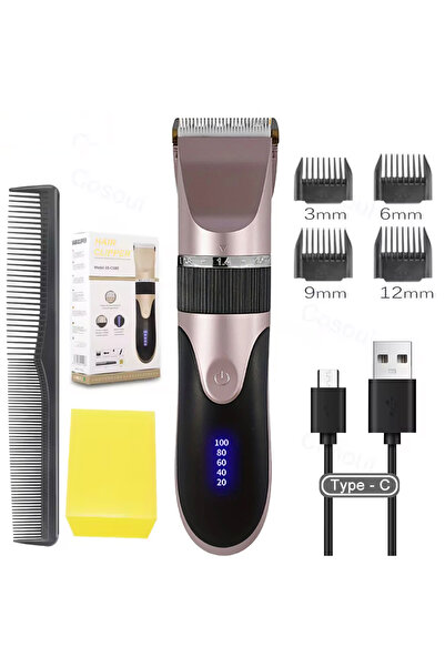Choice1 Diamond Pink Hair Clipper Trimmer With Comb And 4 Caps,Haircut Blade,...