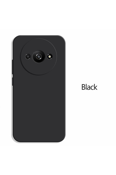 Choice5 حافظة سيليكون سائلة فاخرة باللون الأسود لهاتف Redmi A3 A3x غطاء لهاتف...