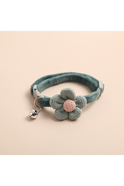 Choice1 Green 1Pc Cat Collar with Cute Flower Adjustable Buckle Cat Collar Be...