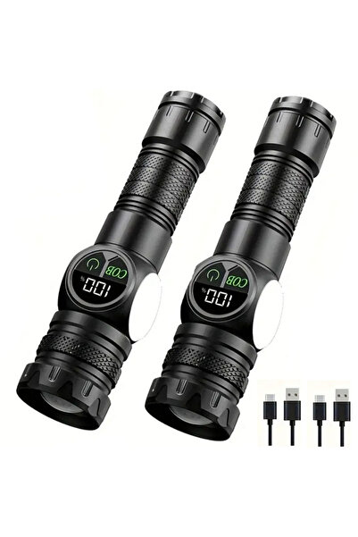 Choice 2PCS LED Flashlight 5 Lighting Modes COB Red Side Light with Magnet US...