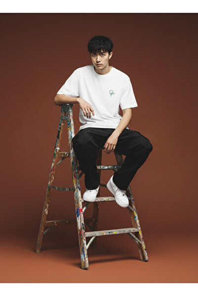 One Penny Intials Heavy Weigh Front Embroidery Printed T-Shirt