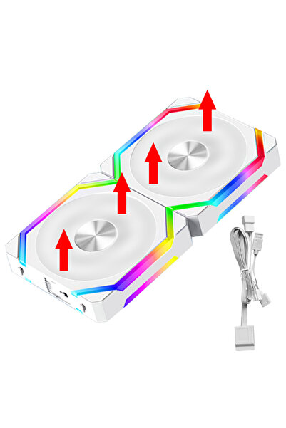 Choice5 5V ARGB As Shown 2 White Reverse Fans JUMPEAK CS120 ARGB Cooling Fan ...