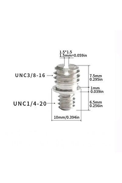 Choice6 4 قطع من محولات الفولاذ المقاوم للصدأ ثنائية الرأس من 1/4 ذكر إلى 1/4...