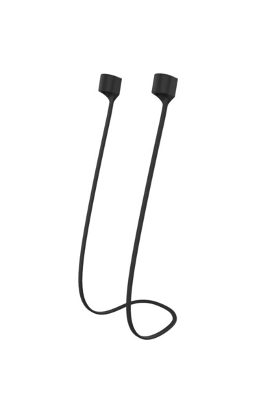 Choice1 حامل سلك سماعات رأس سيليكون أسود مضاد للضياع، مناسب لسماعات AirPods 1...