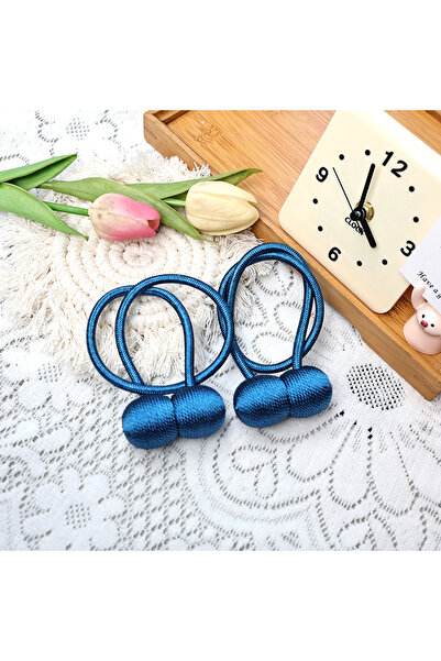 Choice4 Sapphire blue 2pcs/pair Magnetic Curtain Tiebacks Earphone Design Cur...