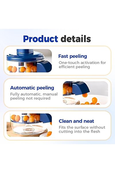 Generic Electric Peeler Kitchen Skin Remover Large Peeler for Garlic Fruit Vegetable Potato Tomato Grape 5L