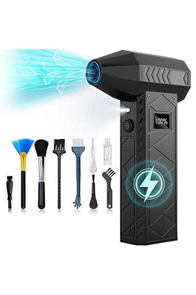 Choice BL02 A منفضة هواء كهربائية بسرعة 180000 دورة في الدقيقة مع شاشة عرض مض...