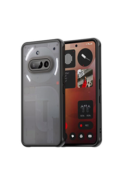 Choice Nothing Phone (3a) black Armor Shockproof Matte Clear Case For Nothing...