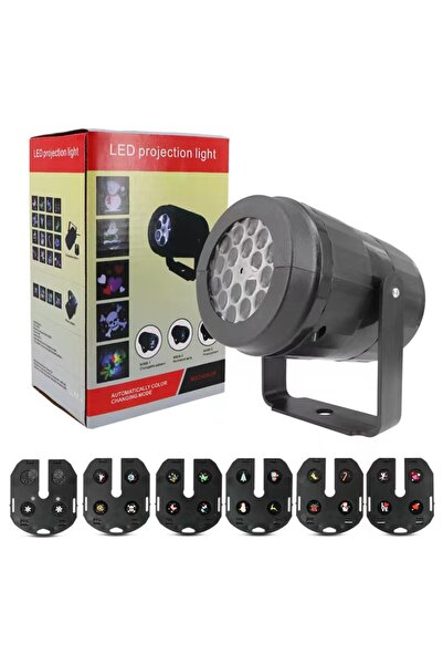 choice2 قابس أوروبي، 6 بطاقات، جهاز عرض ندفة الثلج لعيد الميلاد، ضوء كبير، زي...