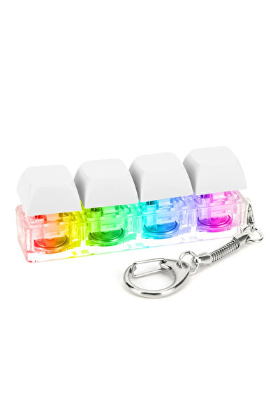 Choice1 لوحة مفاتيح بيضاء للأصابع، ألعاب تململ، 4 مفاتيح، سلسلة مفاتيح حسية، ...
