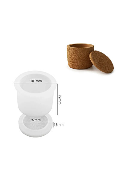 Choice قالب سيليكون على شكل كوب أسمنتي، مناسب لصنع الكريستال، راتنج الإيبوكسي...