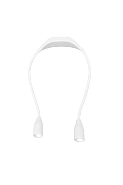 Choice1 White LED Neck Reading Light Bendable Arms Reading Lamp Adjustable Br...