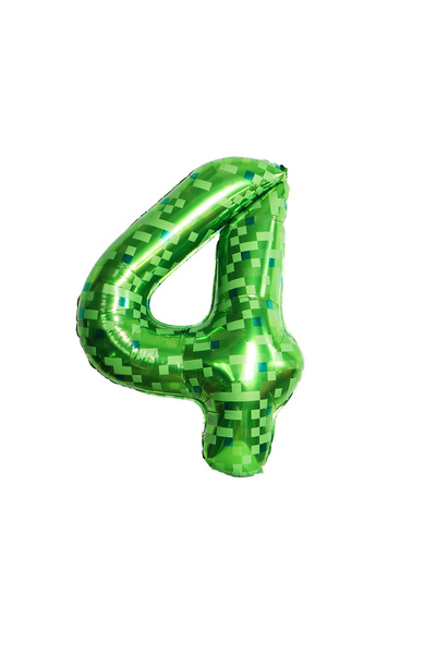 Choice9 كرة رقمية عملاقة من رقائق الألومنيوم مقاس 40 بوصة بتصميم شبكة بكسل خض...