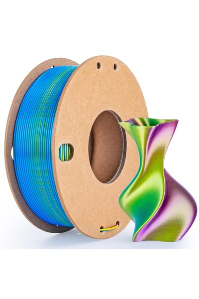 Choice خيوط طباعة ثلاثية الأبعاد من حرير PLA، ثلاثية الألوان، حرير 1.75 مم، ت...