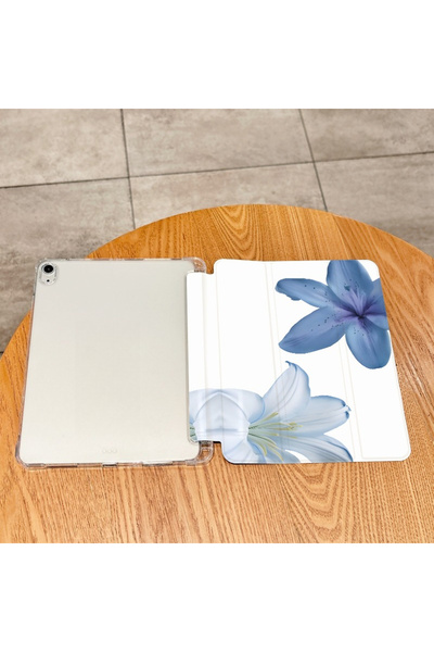 Choice4 جراب LILY0001 الأنيق والفاخر لجهاز iPad 9 (10.2 بوصة) بتصميم زهرة الز...