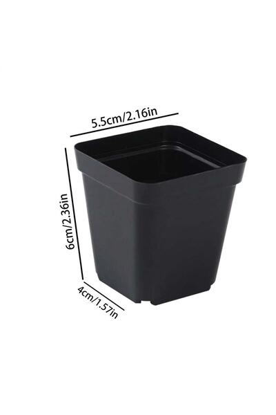 Choice 5.5cm 50Pcs Seedling Pots Square Plant Seeding- Planting Cup Plastic D...