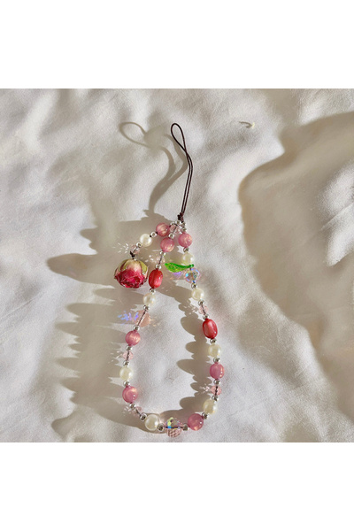 Choice 1pc color 3222-012 Trendy Korean Aesthetic Rose Beaded Bracelet - Anti...