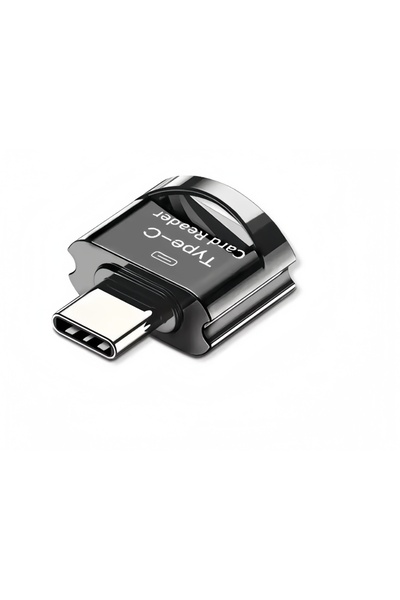 choice2 قارئ بطاقات ذاكرة مايكرو إس دي من النوع سي، أسود اللون، قطعة واحدة، م...