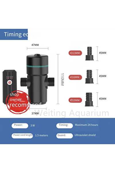 Choice1 timed 3W Fish tank UV disinfection lamp fish pond diving sterilizatio...