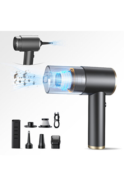 VACUUM Aspirator de mână și Suflantă Portabilă 3-în-1, cu Acumulator, Aspirar...