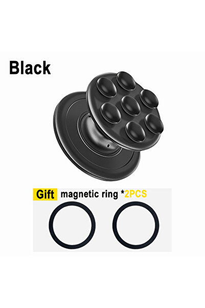 Choice حامل هاتف مغناطيسي أسود من السيليكون، مناسب لجميع أنواع الهواتف الذكية...