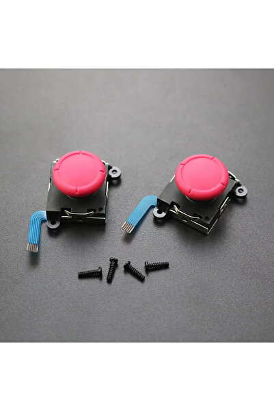 choice2 قطعتان باللون الأحمر لجهاز تحكم Joy-Con ثلاثي الأبعاد تناظري بديل لجه...