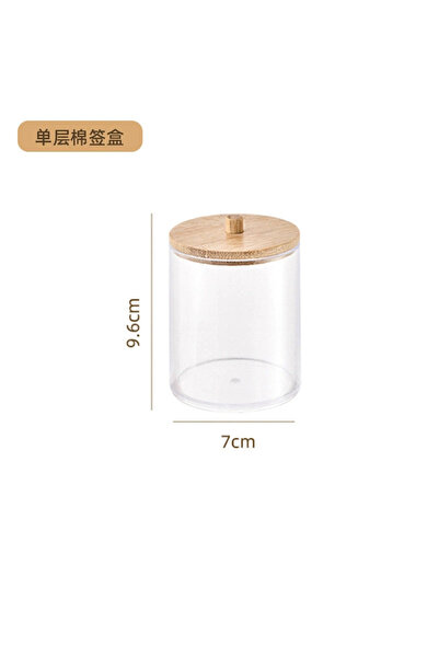 Choice4 1 PCS ONE SIZE style 1 1pcs Cotton Swab Storage Box Acrylic Jar Makeu...