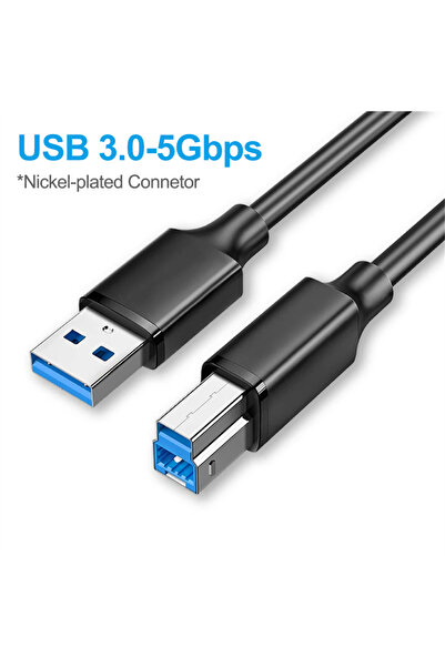 Choice3 كابل طابعة USB 3.0 بطول 3 أمتار، من النوع A إلى النوع B، متوافق مع أج...