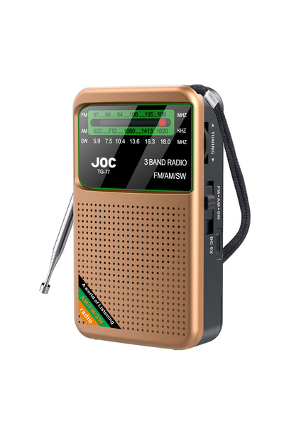 Choice1 راديو ترانزستور صغير كامل النطاق ذهبي TG77 TG66 TG77 راديو FM/AM/SW ش...