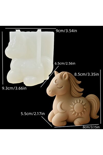 Choice قالب رقم BD0058، قالب سيليكون لطيف على شكل مهر، قالب شمعة، قالب سيليكو...