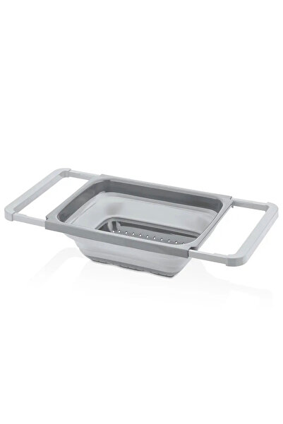 ŞekerHome Katlanır Dikdörtgen Lavabo Süzgeci Açılır Ayarlanabilir Kollar