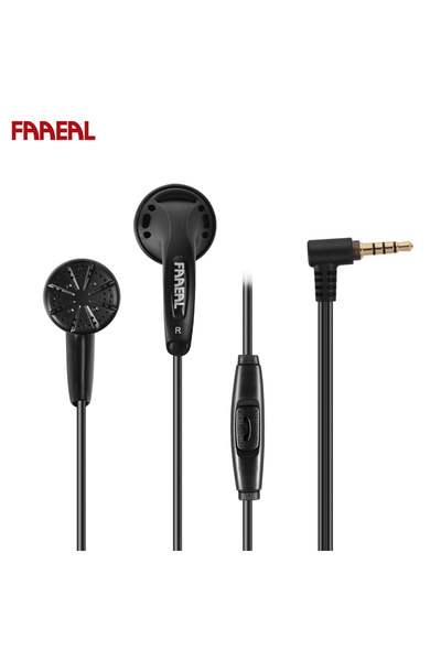 Choice4 سماعة أذن FAAEAL Iris Ancestor سوداء اللون مع ميكروفون، صوت جهير فائق...