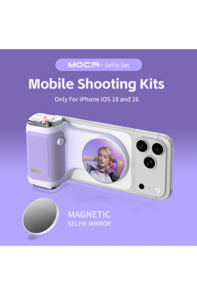 Choice1 مساعد تصوير كاميرا آيفون COMITOK MA ذو المرآة الأرجوانية، جهاز تحكم ع...