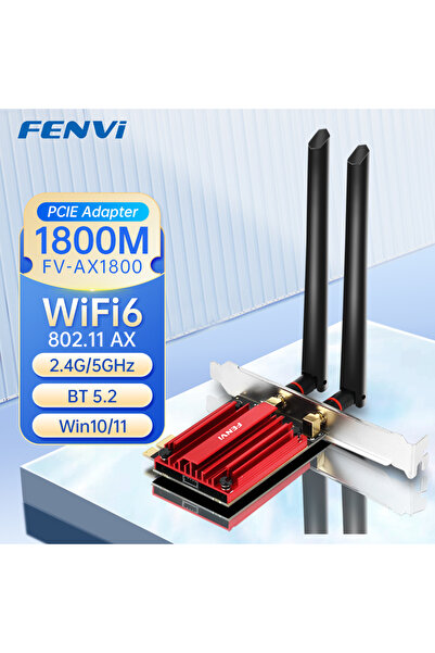 Choice محول لاسلكي واي فاي 6 FV-AX1800 FENVI AX1800 بتقنية PCI-E، يدعم تقنية ...