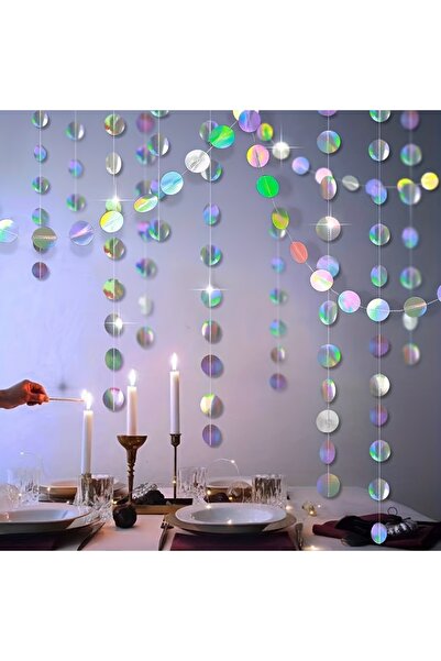 Choice MULTI 1 piece disco themed colorful circular paper flower for birthday...