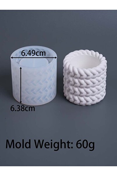 Choice1 ٤ طوابق ١/٢/٣/٤ طوابق، قالب سيليكون لبرطمان شمعة من حبل القنب، شكل دا...