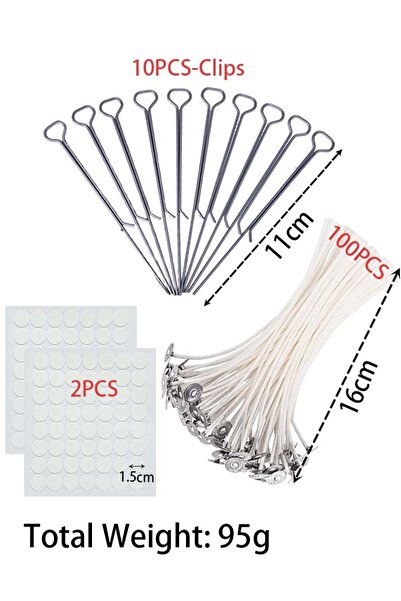 Choice1 مجموعة مشابك تثبيت الفتيل - 10 قطع - 02 5/10 قطع، حاملات فتيل الشموع ...