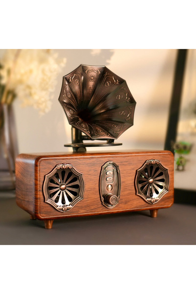 Choice Spend Pear Gold AS36 Bluetooth Speaker Features High-Quality Retro Mul...