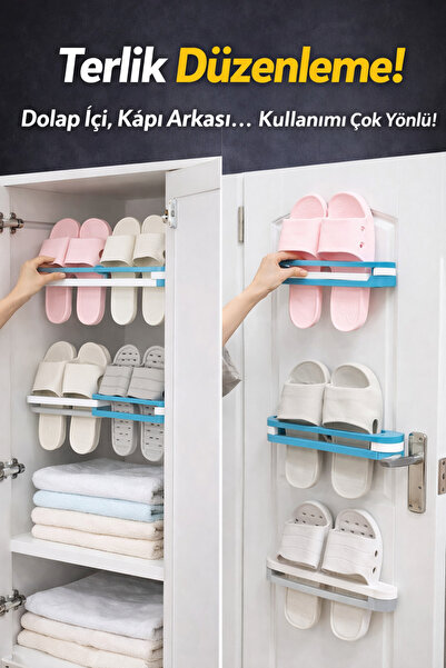 Mode Cool Çok Amaçlı Kapı Arkası Askı – Havlu ve Terlikler İçin Pratik Çözüm
