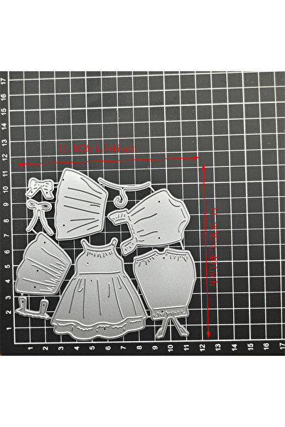 Choice قوالب تقطيع معدنية على شكل إطار فستان مريلة أطفال YM-2123، وقوالب تقطي...