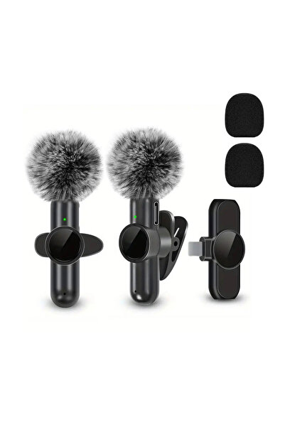 Choice3 ميكروفون لاسلكي صغير الحجم 2 في 1 لأجهزة iOS، مناسب للبث المباشر عبر ...