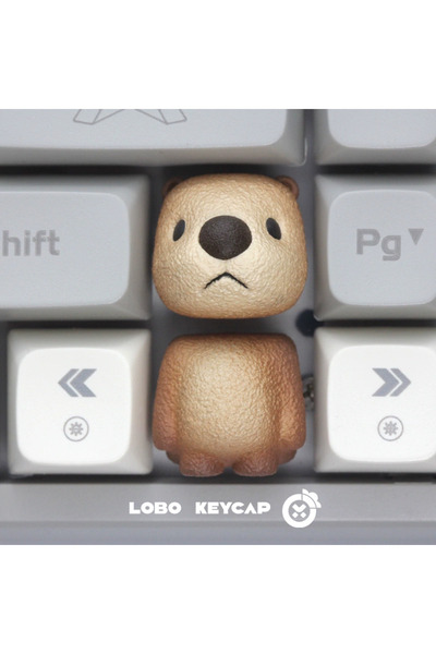 Choice1 لوحة مفاتيح ميكانيكية بتصميم حيواني بلون الكاكي، مفاتيح علوية وسفلية ...