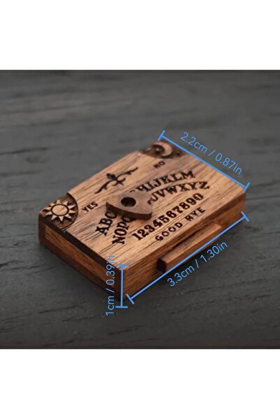 Choice لوحة ويجا صغيرة بتصميم كلاسيكي، لوحة روحانية مصغرة مع درج خشبي مصغر، د...