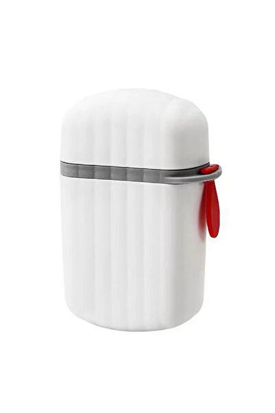 choice2 علبة صابون بلاستيكية محمولة بيضاء اللون، نصف قطعة، مناسبة للسفر، مع ص...