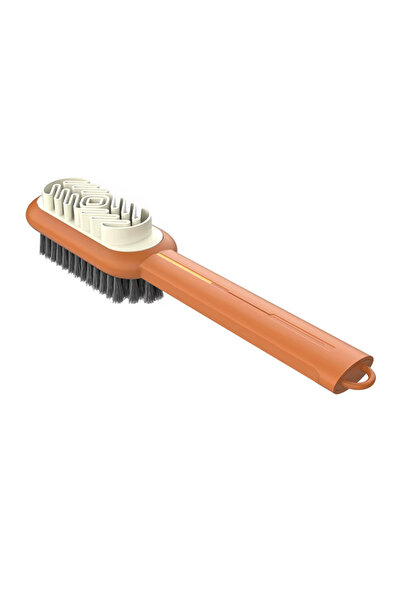 Choice Orange Gold 2 Sided Long Handle Suede Cleaning Brush Shoes Brush Sneak...