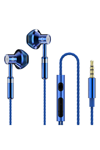 Choice1 blue EARDECO Wired Headphones In-ear Phone Earphone Earbuds Sport Mob...
