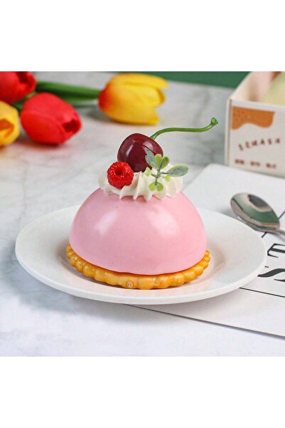 Choice3 كعكة دانتيل - ربع قطعة من كعكة الفاكهة الفرنسية المقلدة، تُستخدم كديك...